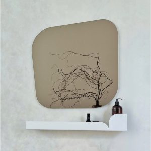 Wandspiegel "Quad" (bronze)