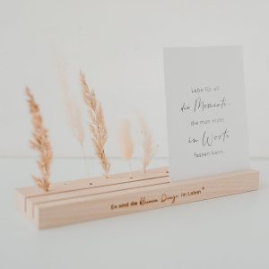 Großer Karten/Blumenständer natur