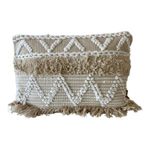 Boho Dekokissen "beige" 40x60