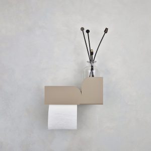 Toilettenpapierhalter "Bauhaus" (beige)