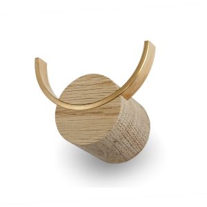 Wandhaken "Deer" (Eiche/Messing)