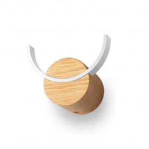 Wandhaken "Deer" (Eiche/Weiß)