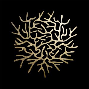Acrylglasbild mit Blattgold "Palantius"